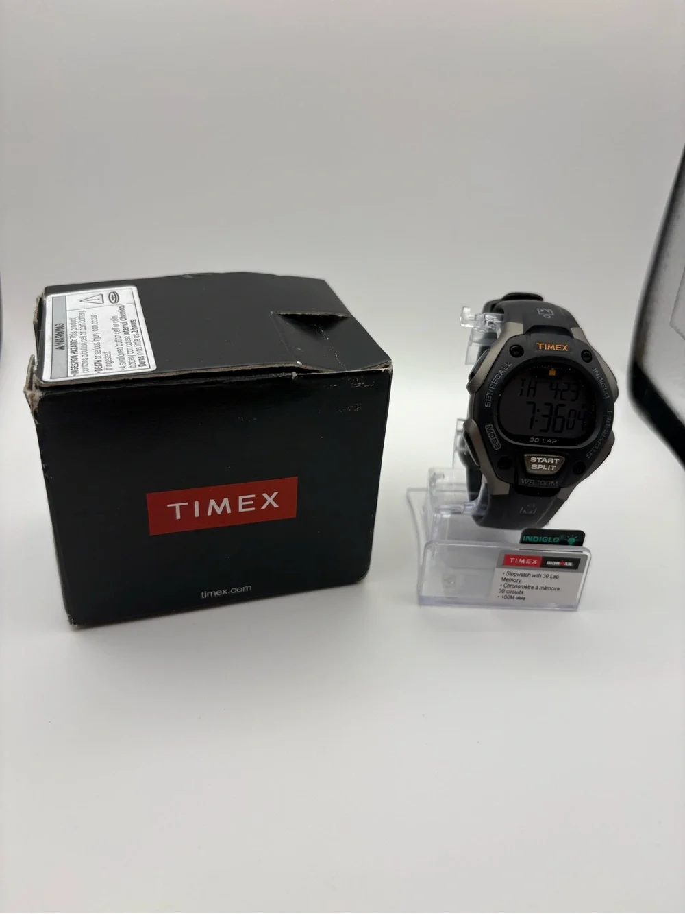 NWT: Timex Ironman Triathalon Black and Gray‎ Digital Sports Watch